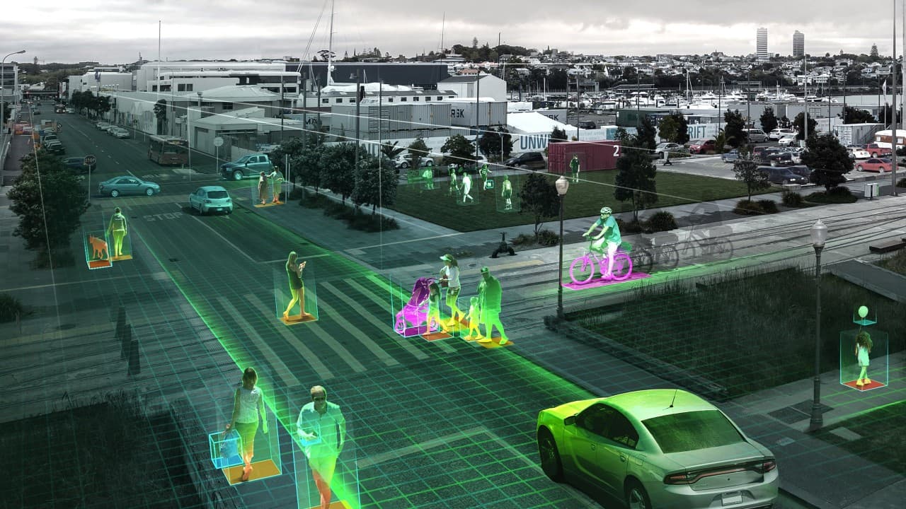 Aerial view of livestreaming capability